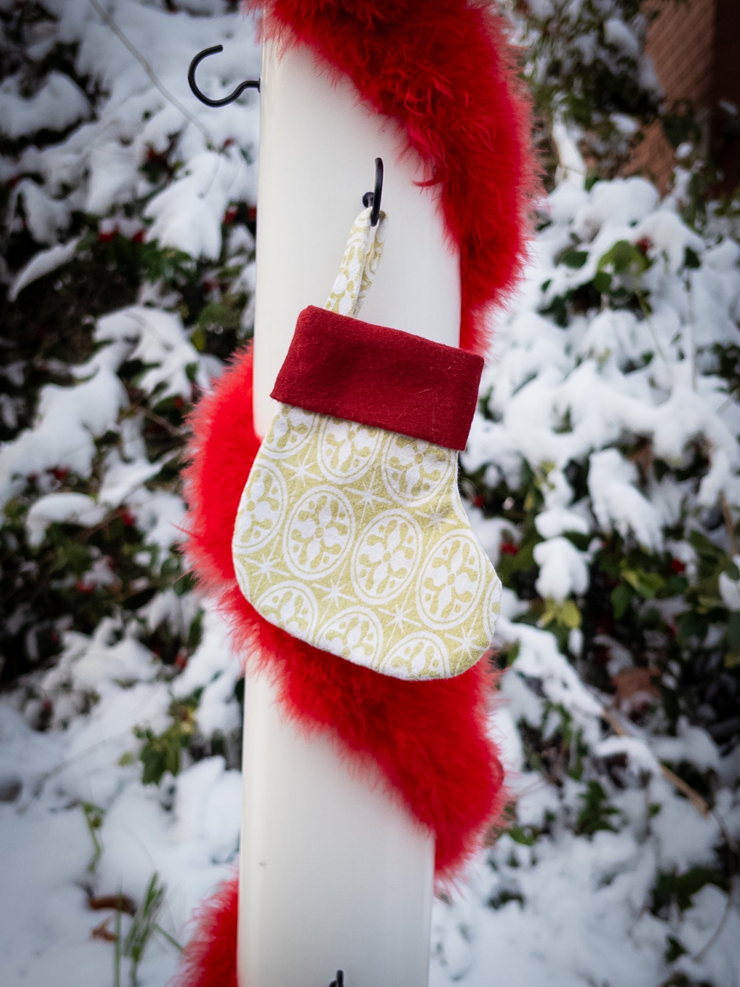 Classic holiday mini stocking